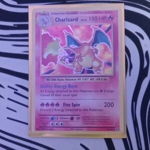 2016, 1995 charizard with sleeve, decent condition not noticeable bend, discolor